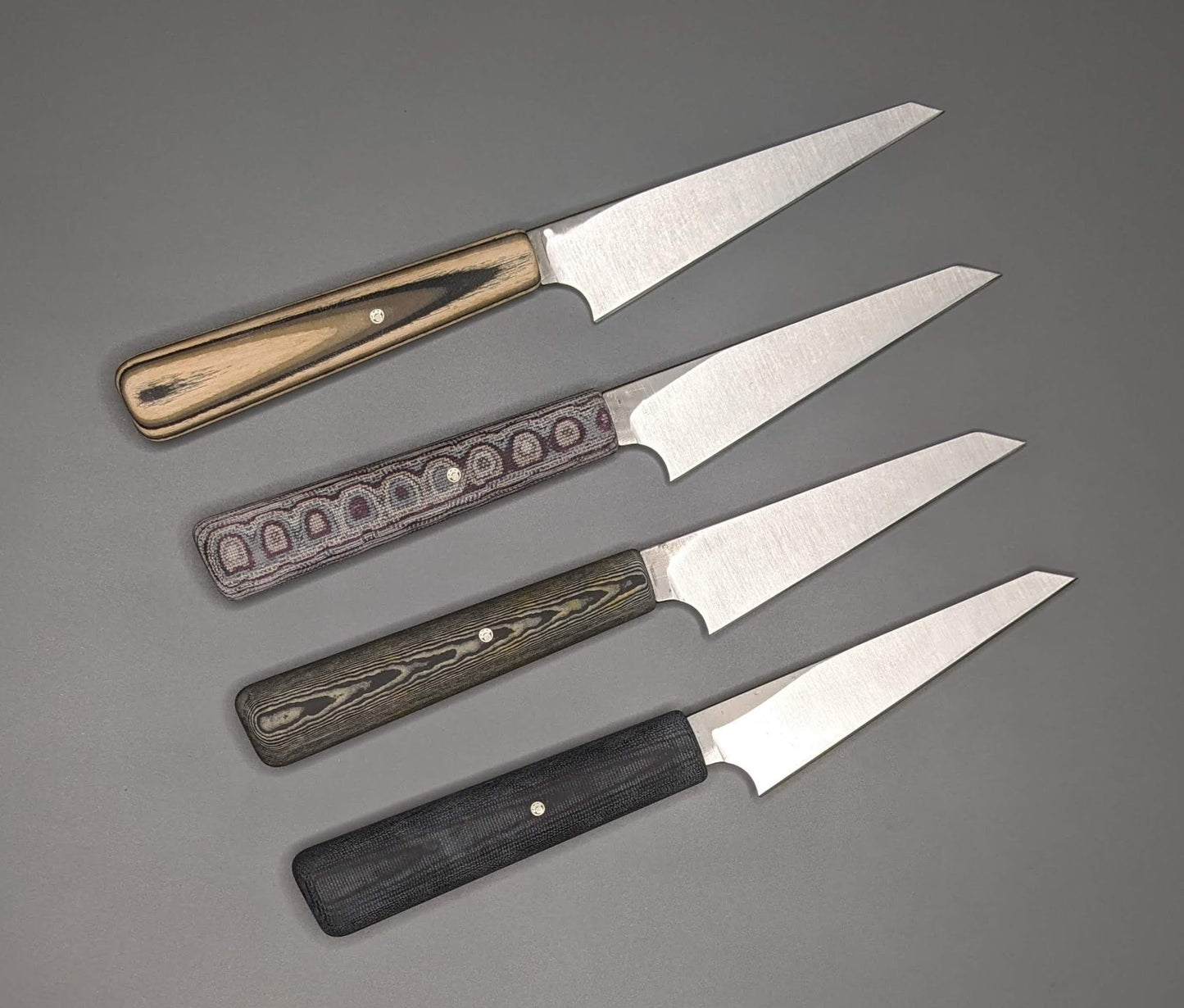 4" Petty or Utility knife with canvas Micarta handle