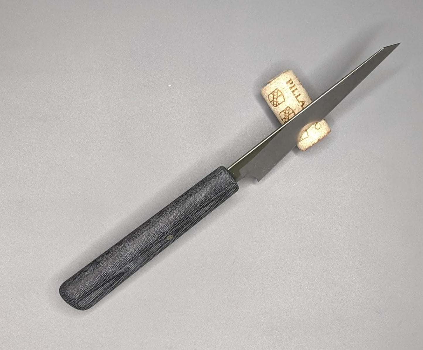 4" Petty or Utility knife with black Micarta handle