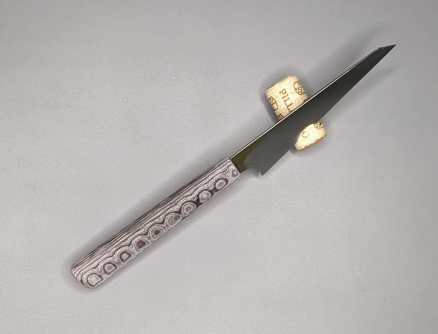 4" Petty or Utility knife with canvas Micarta handle