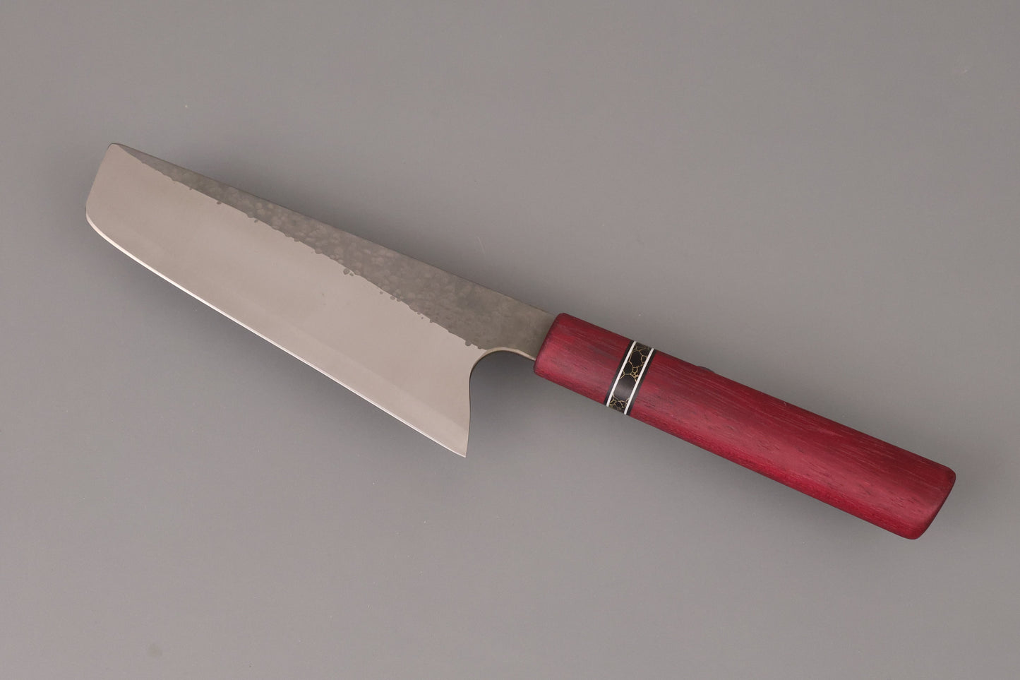 Gyuto and Nakiri with Purple Hart wood handles