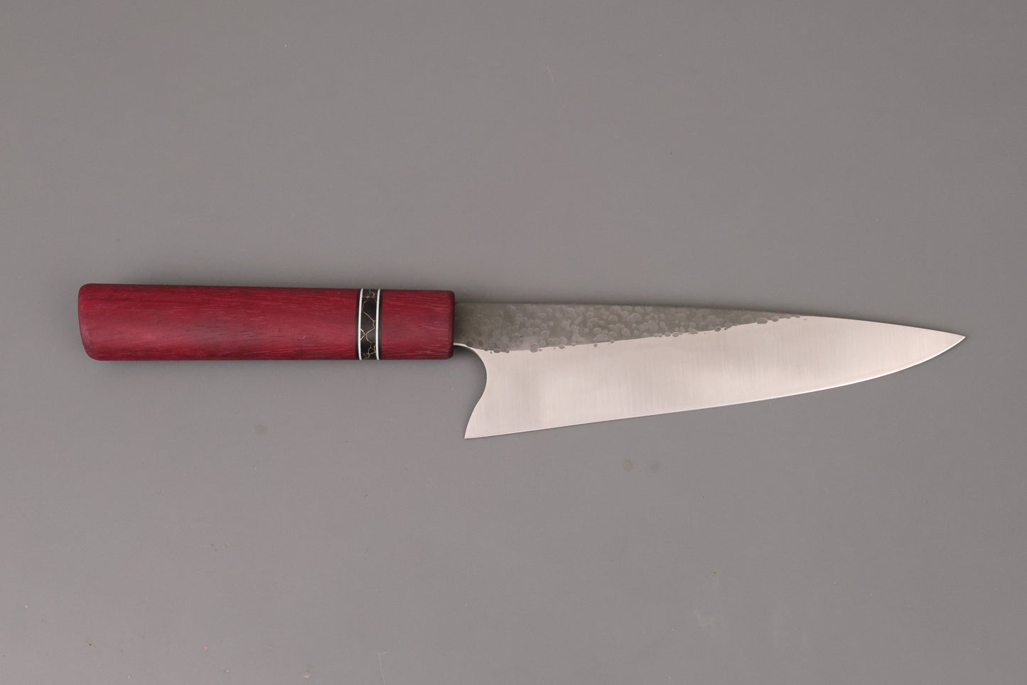 Gyuto and Nakiri with Purple Hart wood handles
