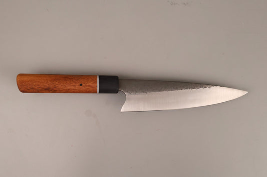 chef knife with wooden handle