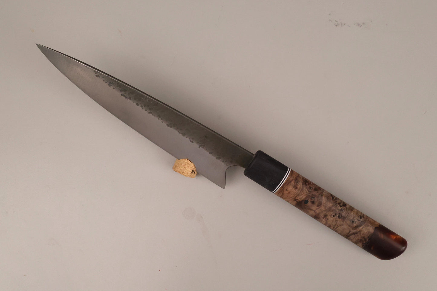 kitchen knife with hybrid handle