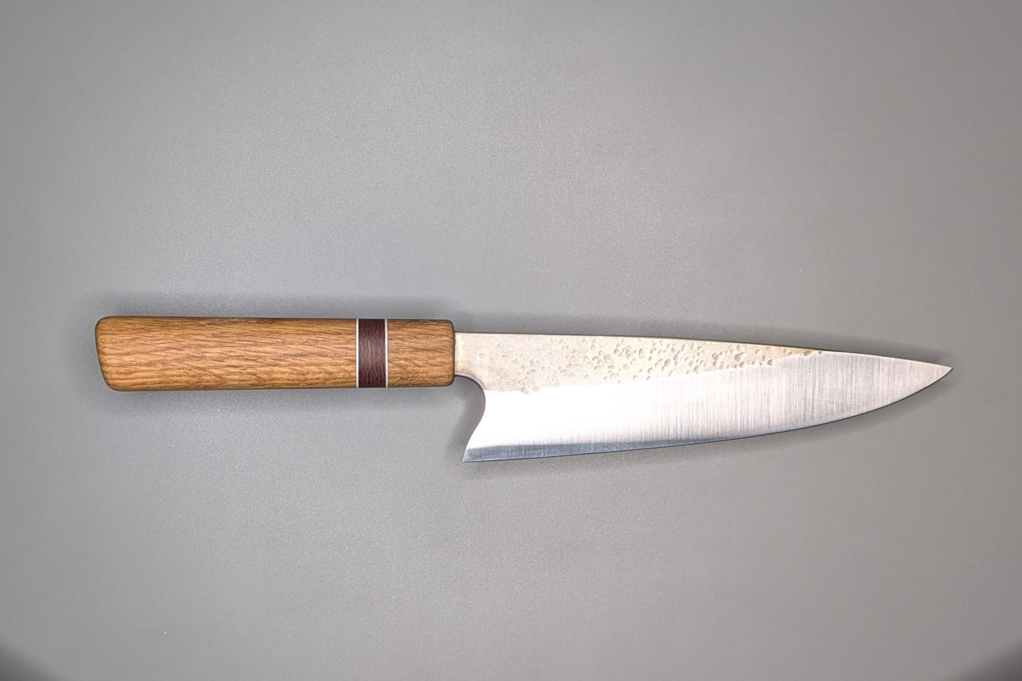 Chef knife with White Oak handle