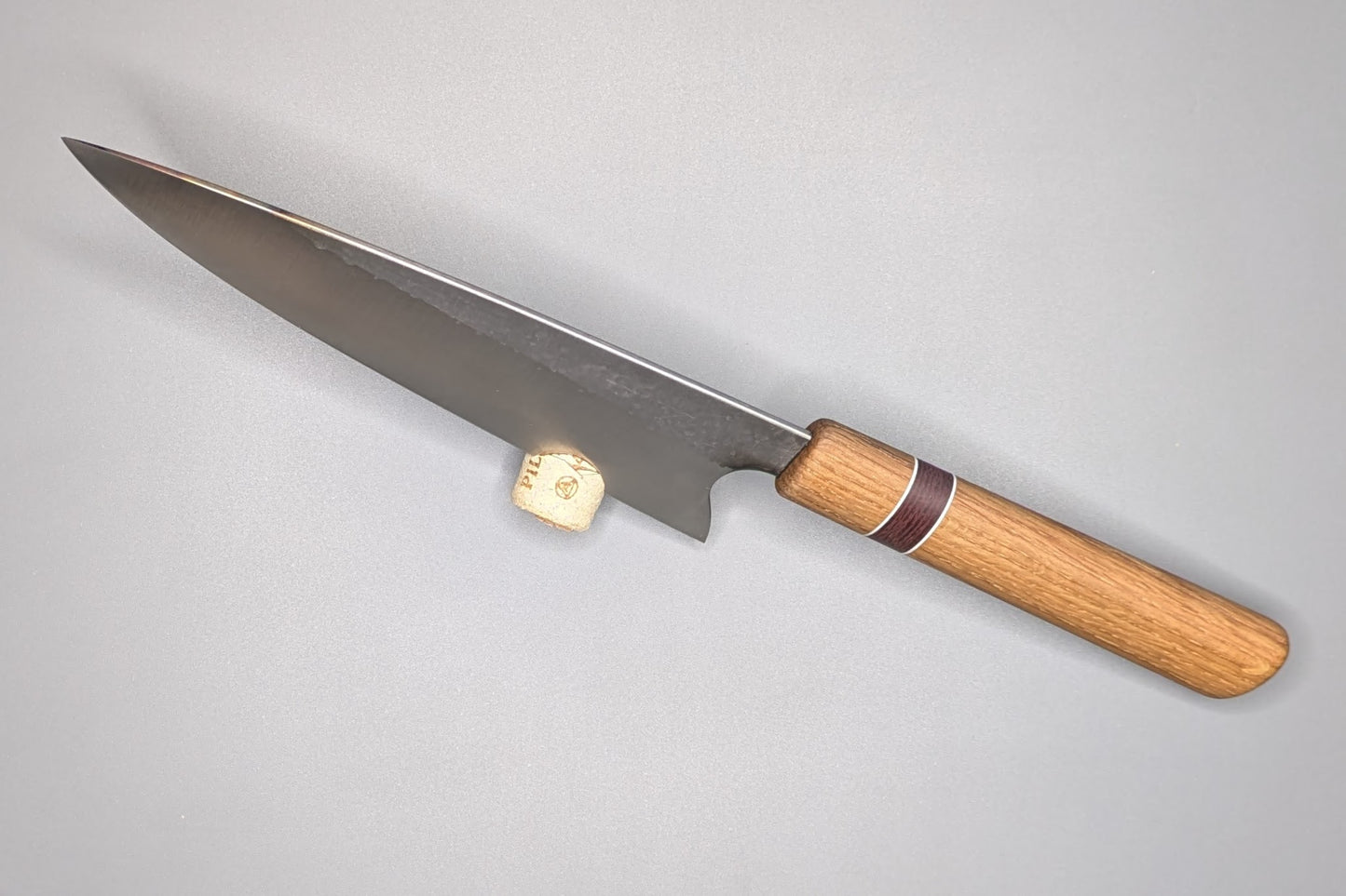 Chef knife with White Oak handle