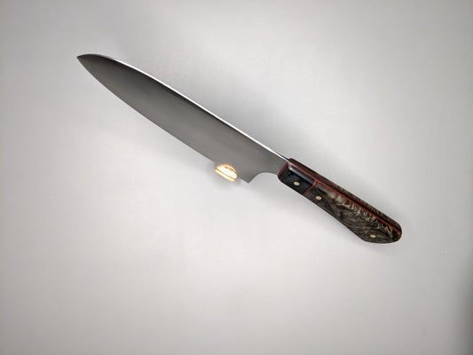 7" Santoku with Poplar burl handle