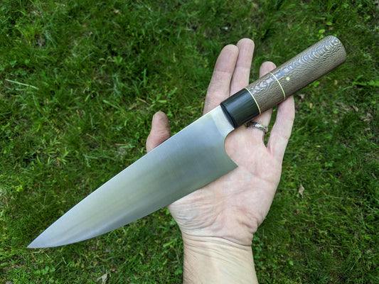 Gyuto with wood handle
