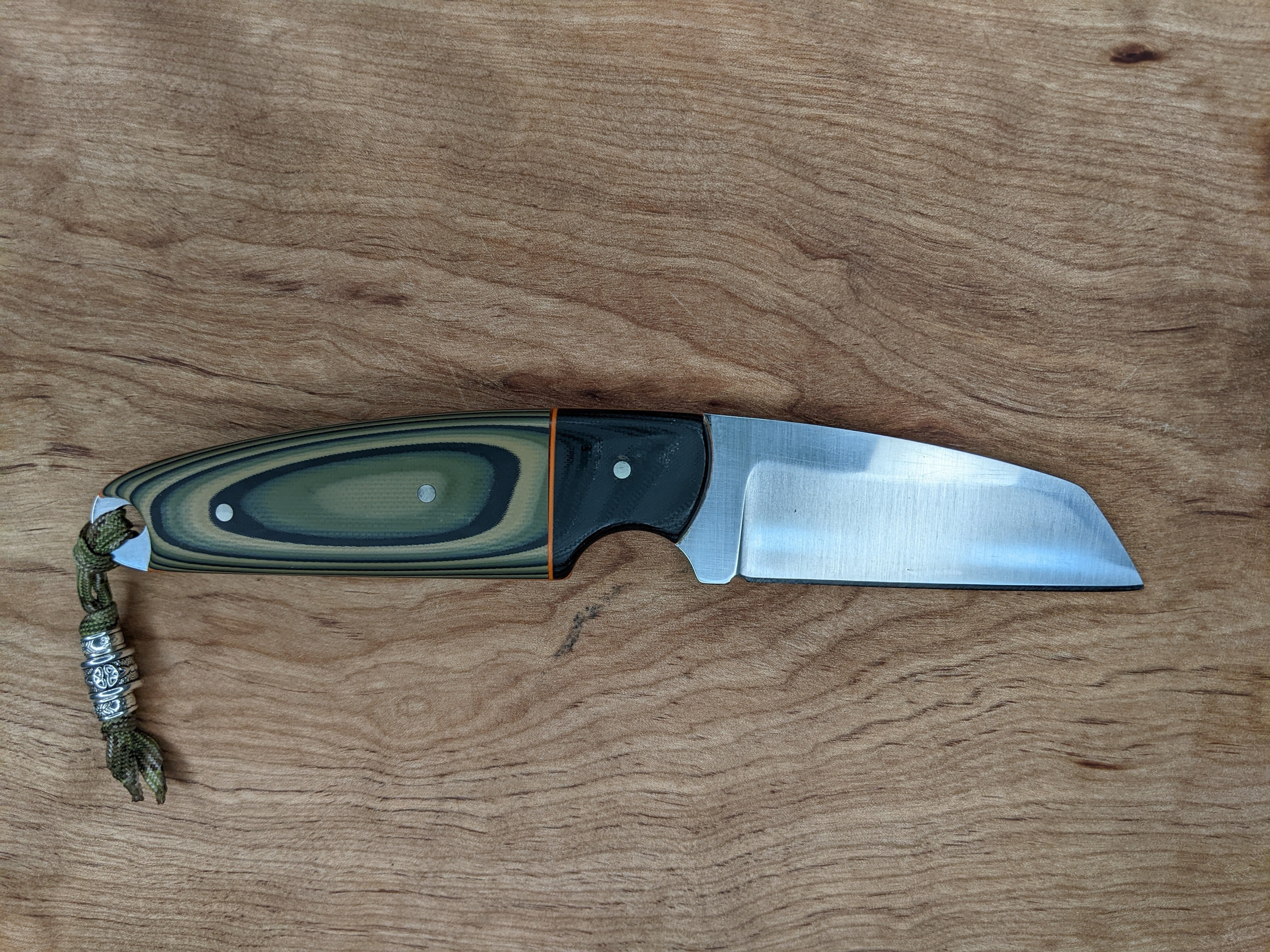 small cleaver with stabilized wood handle – James Sortor Design