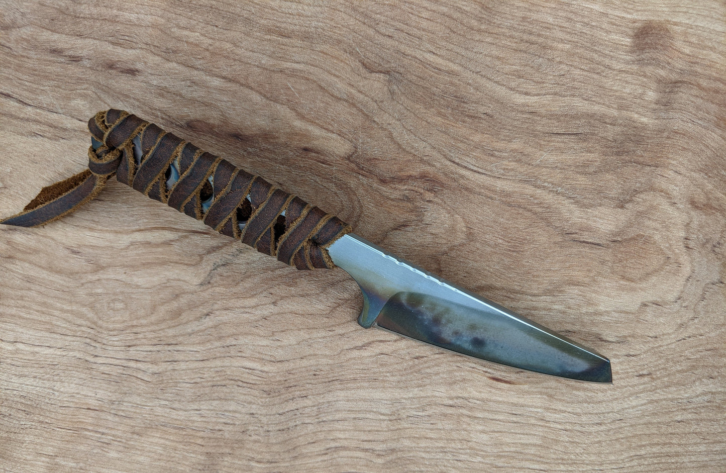 Model 4 with leather cord wrap