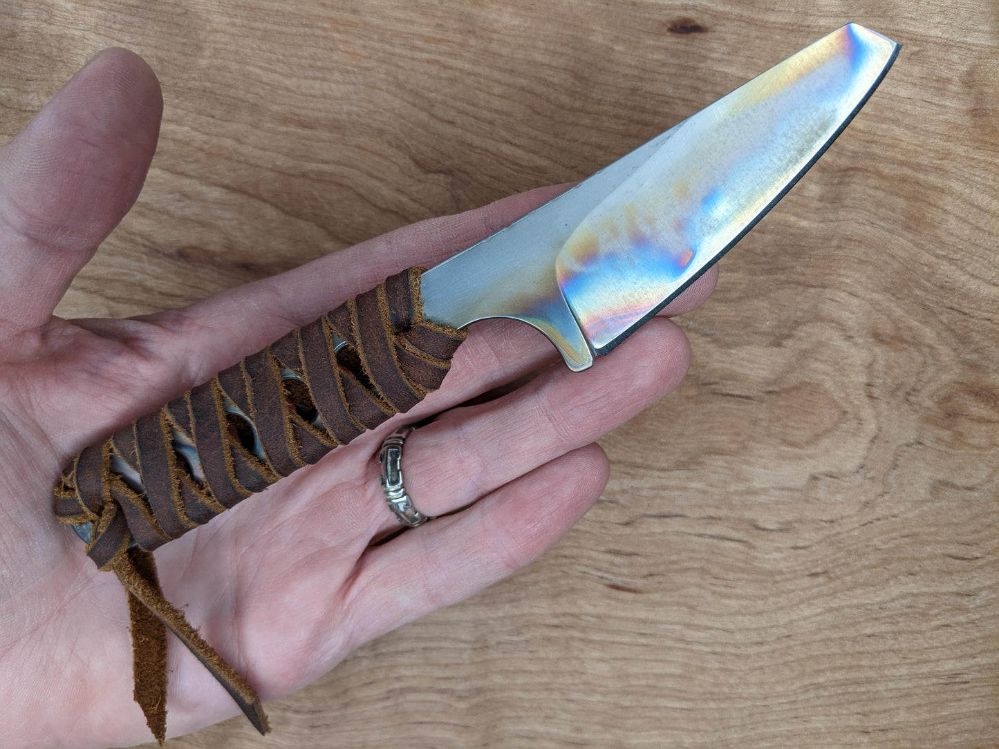 Model 4 with leather cord wrap