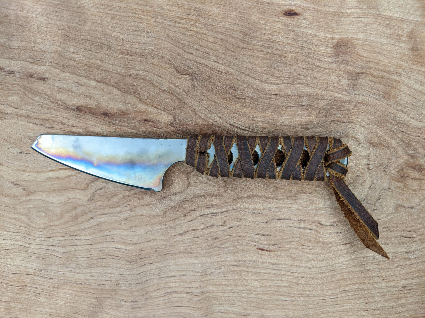 Model 4 with leather cord wrap