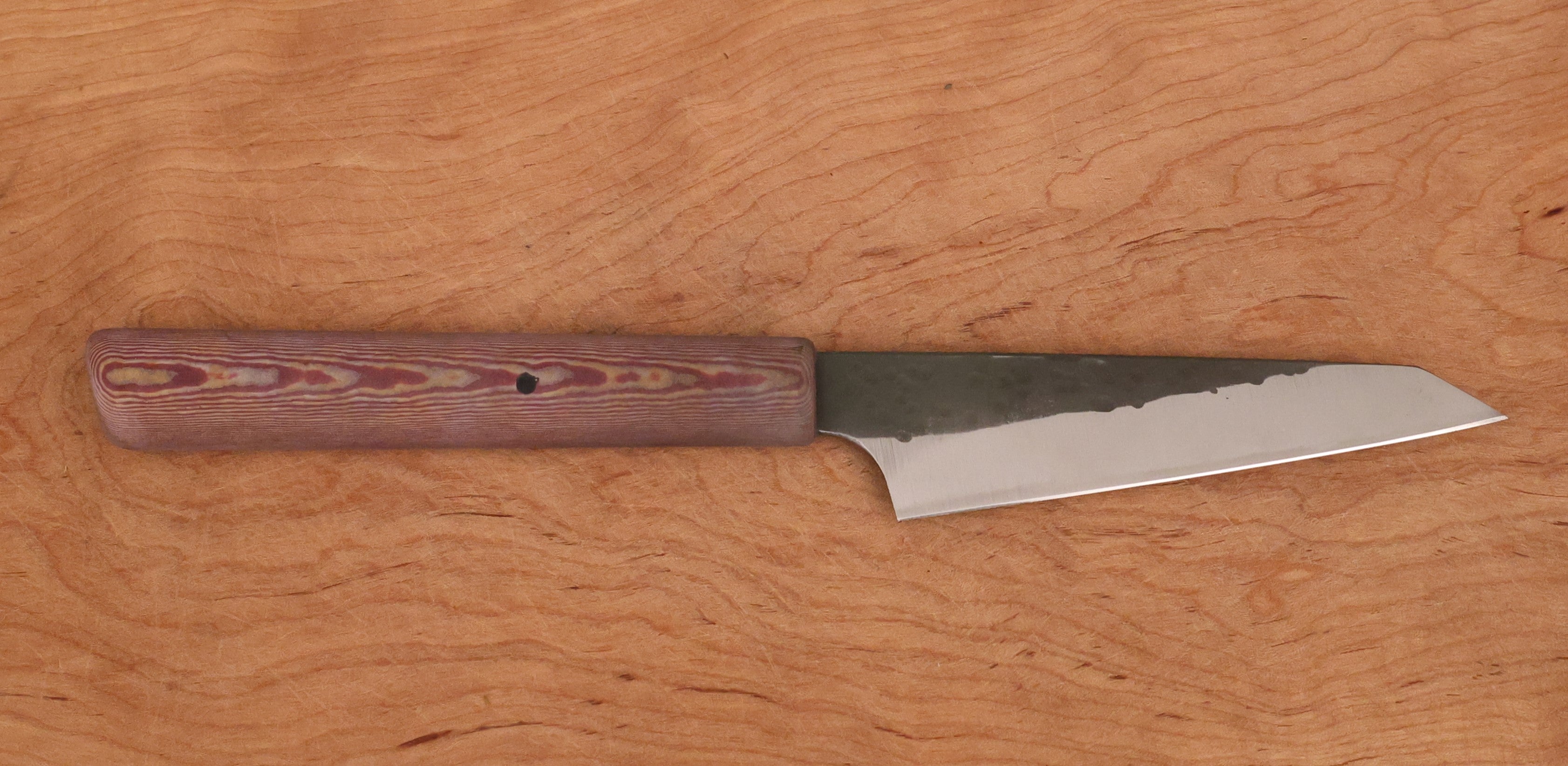 Sortor Small Honesuki with red Richlite handle – James Sortor Design