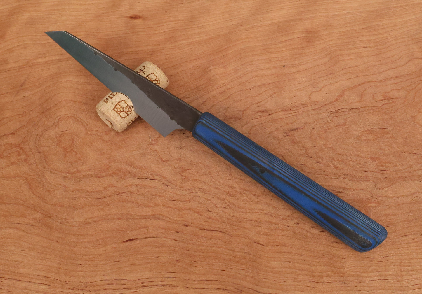 Small Honesuki with blue handle