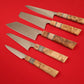 Gift set of kitchen knives