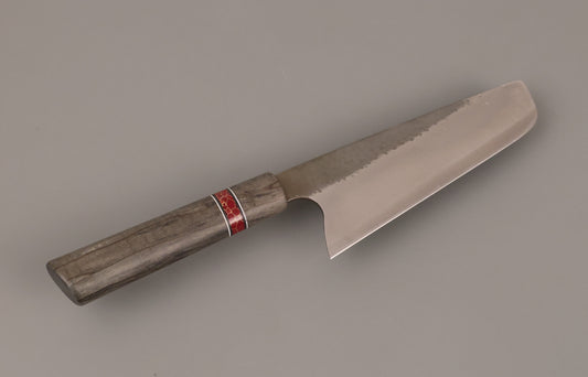 Nakiri with S-grind blade and wooden handle
