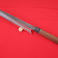 Brisket knife with s-grind or Fuller and walnut wooden handle