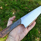 Chef knife with dyed wooden handles