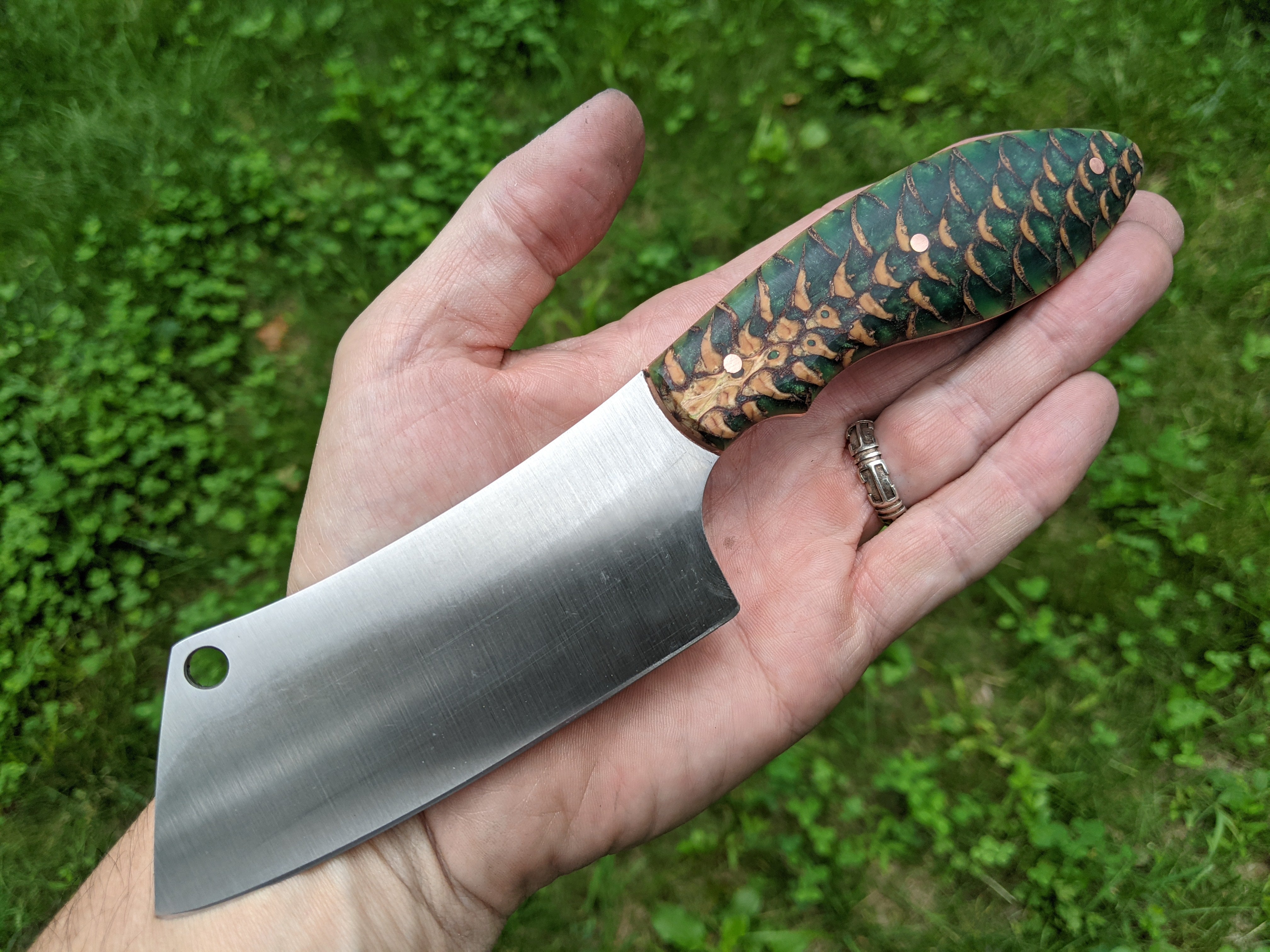 Cleaver Variants Cleaver with pinecone handle – James Sortor Design