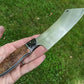 small cleaver with stabilized wood handle