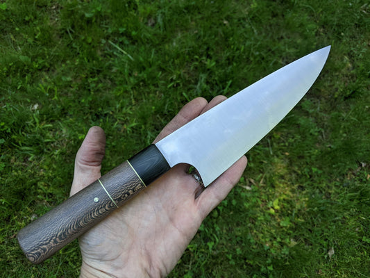 Gyuto with wood handle