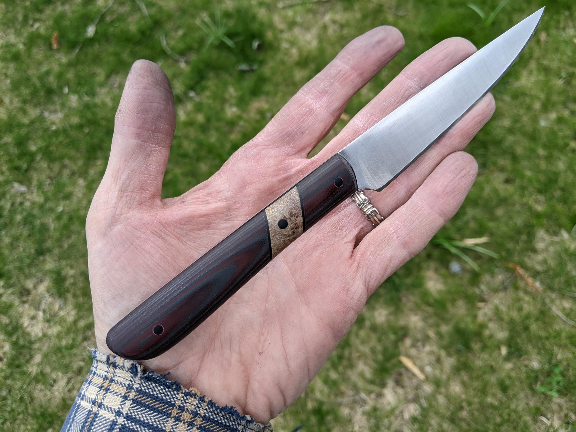 paring knife in hand