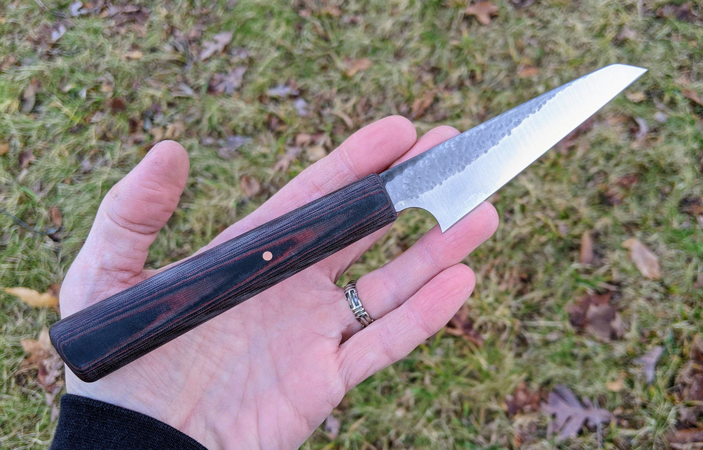 Petty with red and black handle