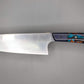 kitchen knife with blue handle 